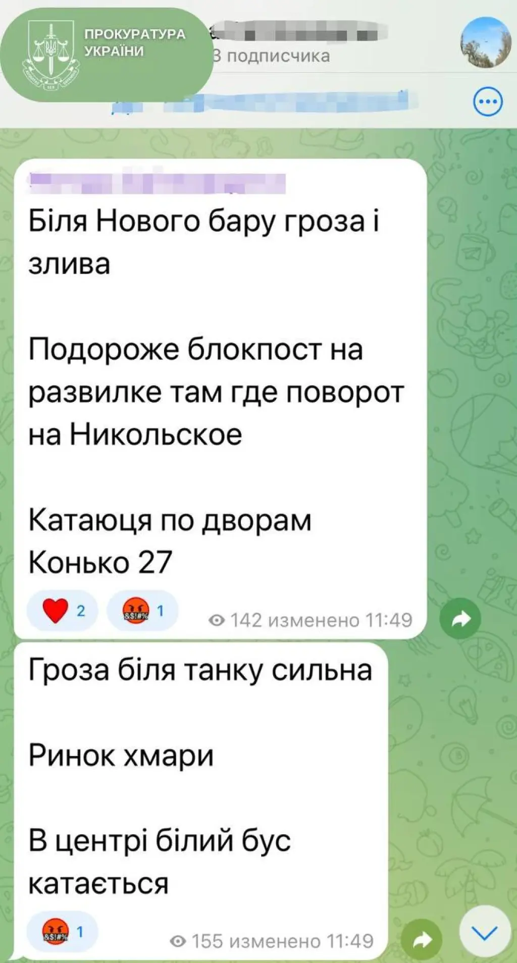 На Кіровоградщині адміністратору Telegram-каналу оголосили підозру у перешкоджанні роботі ТЦК