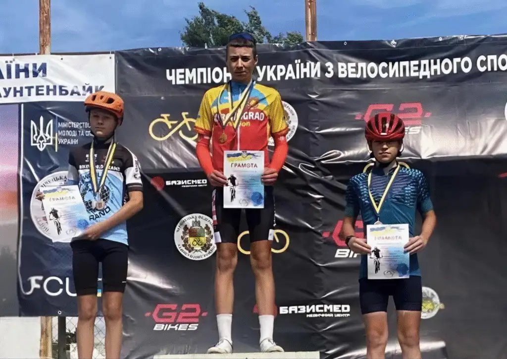 Кропивницький спортсмен Кирило Мацюк став чемпіоном України з маунтенбайку