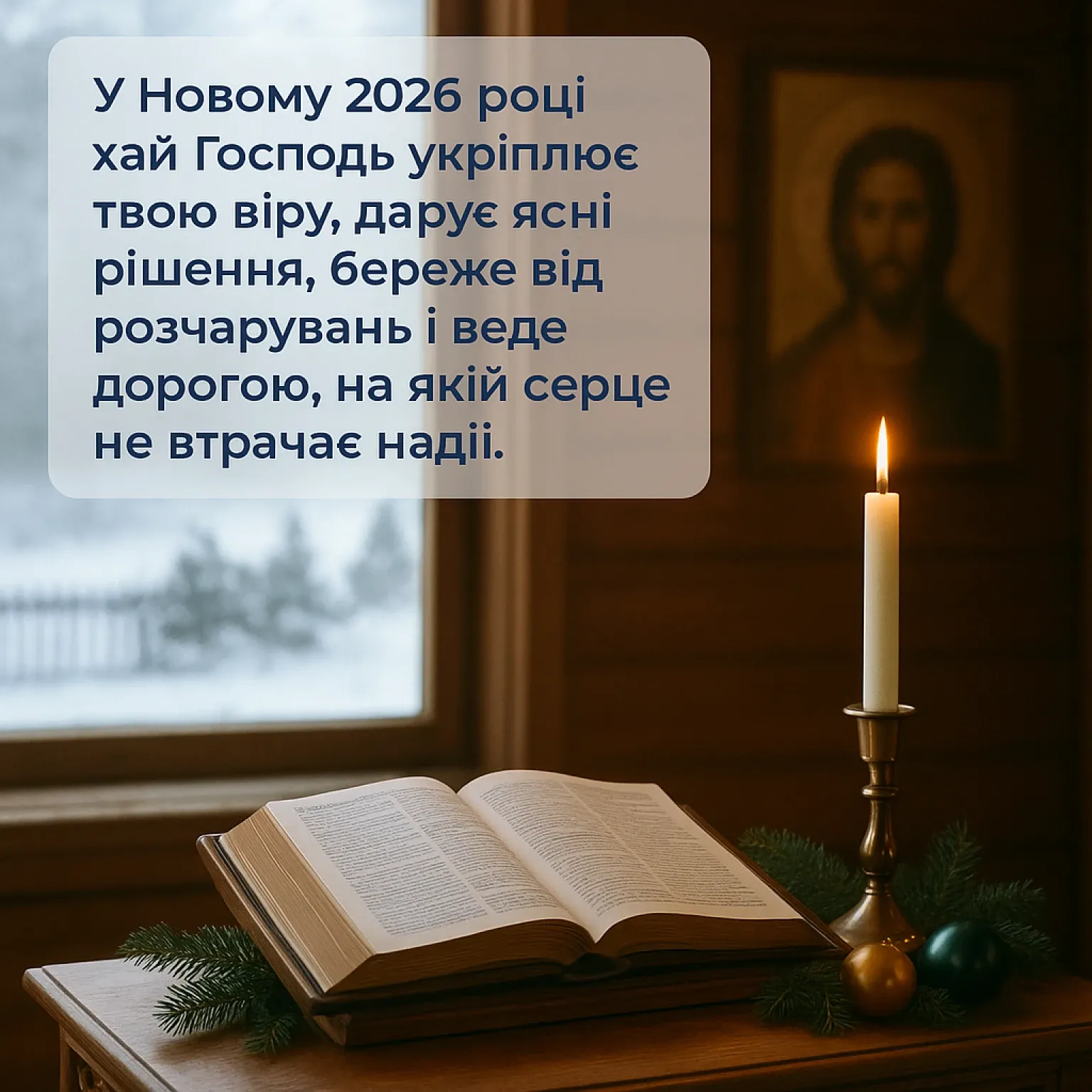 Християнські привітання з Новим роком 2026