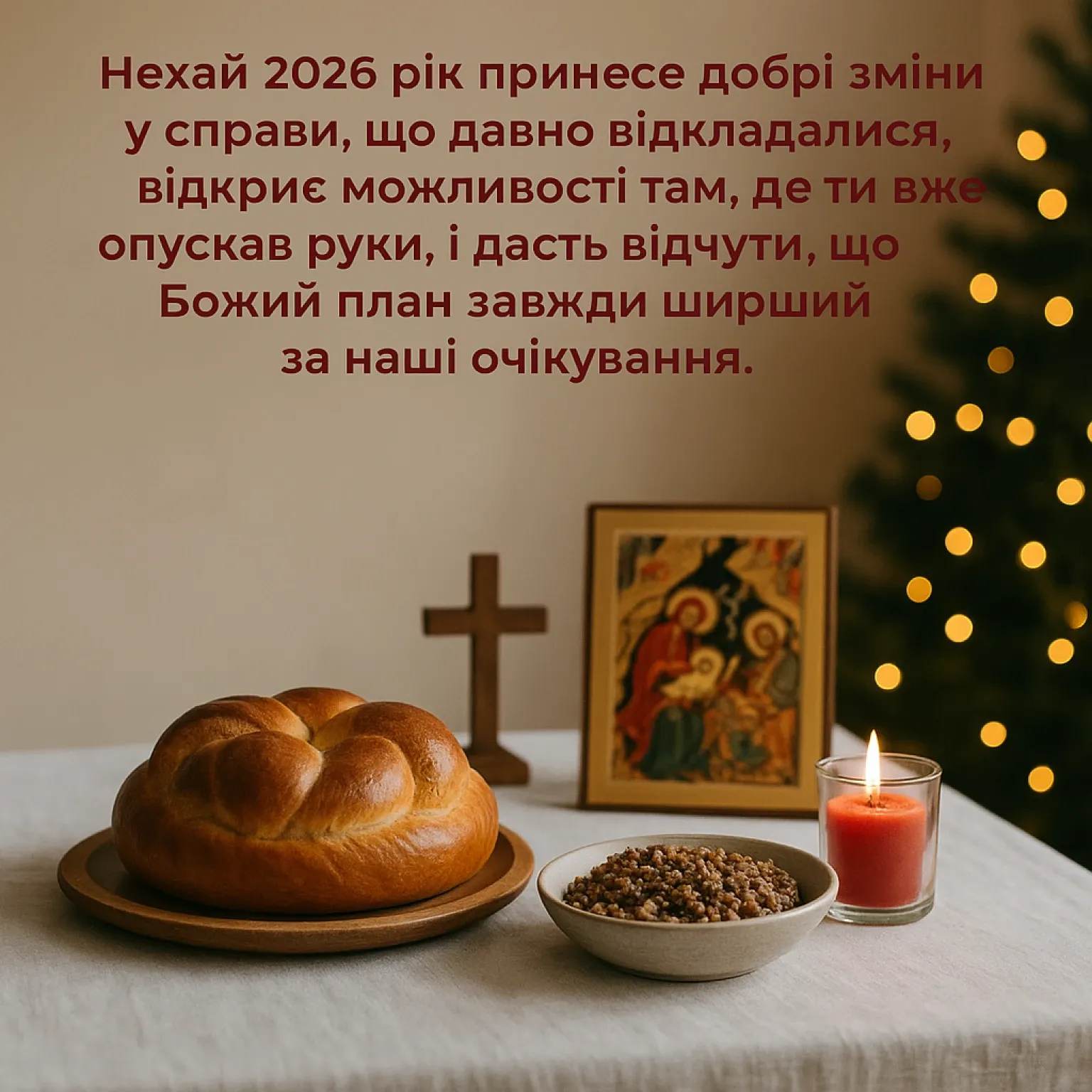 Християнські привітання з Новим роком 2026