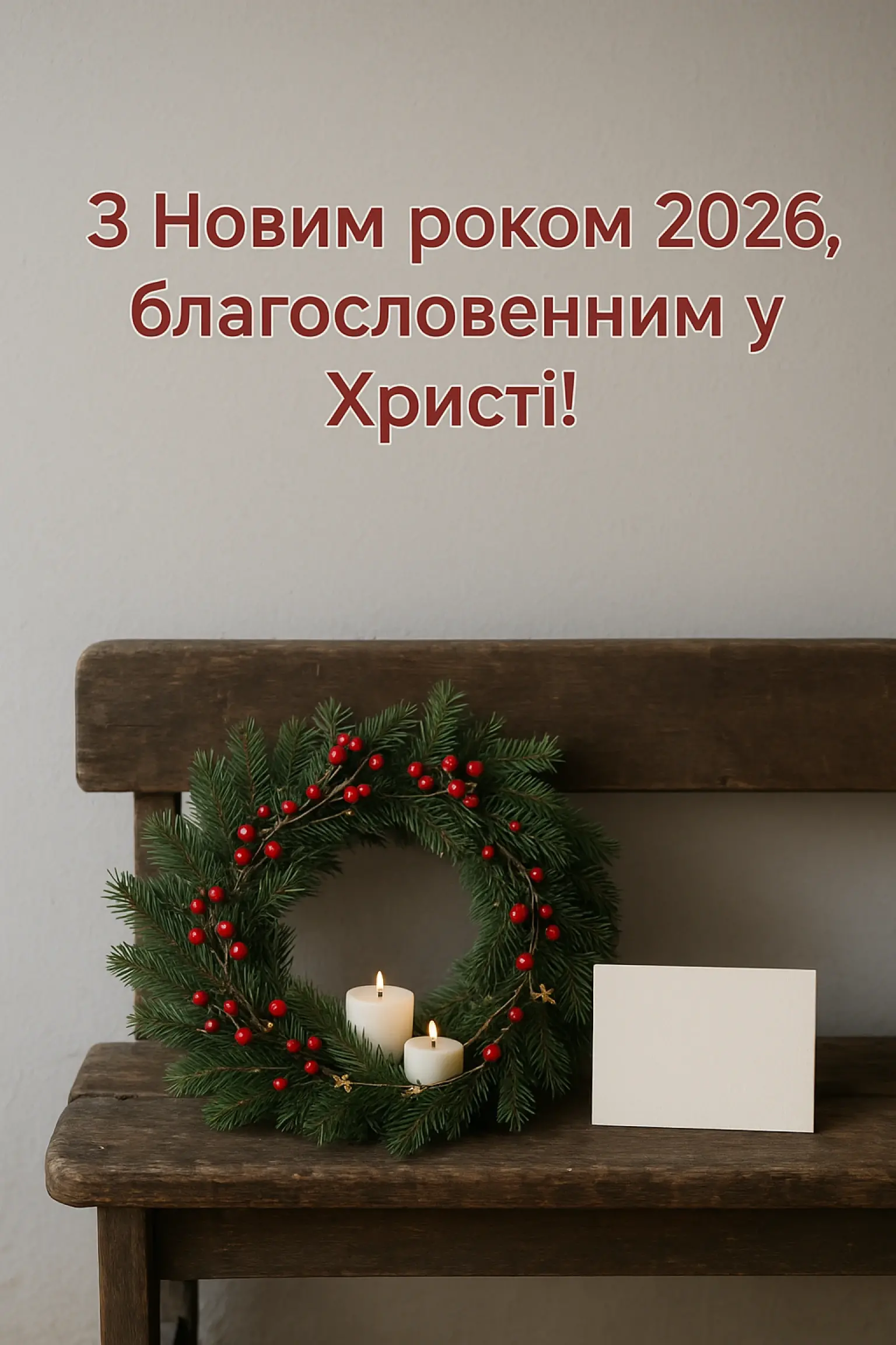 Християнські привітання з Новим роком 2026