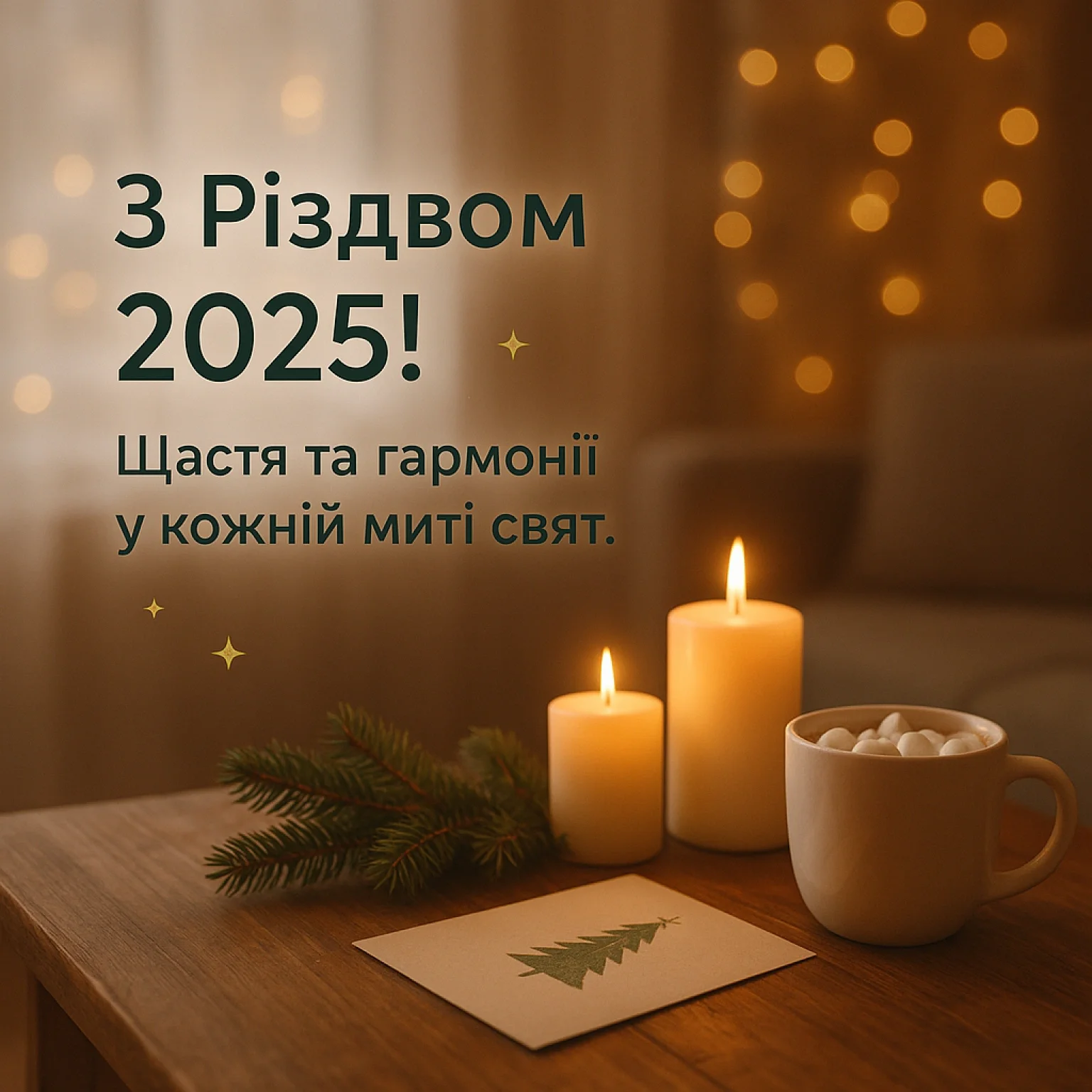 Привітання з різдвом 2025