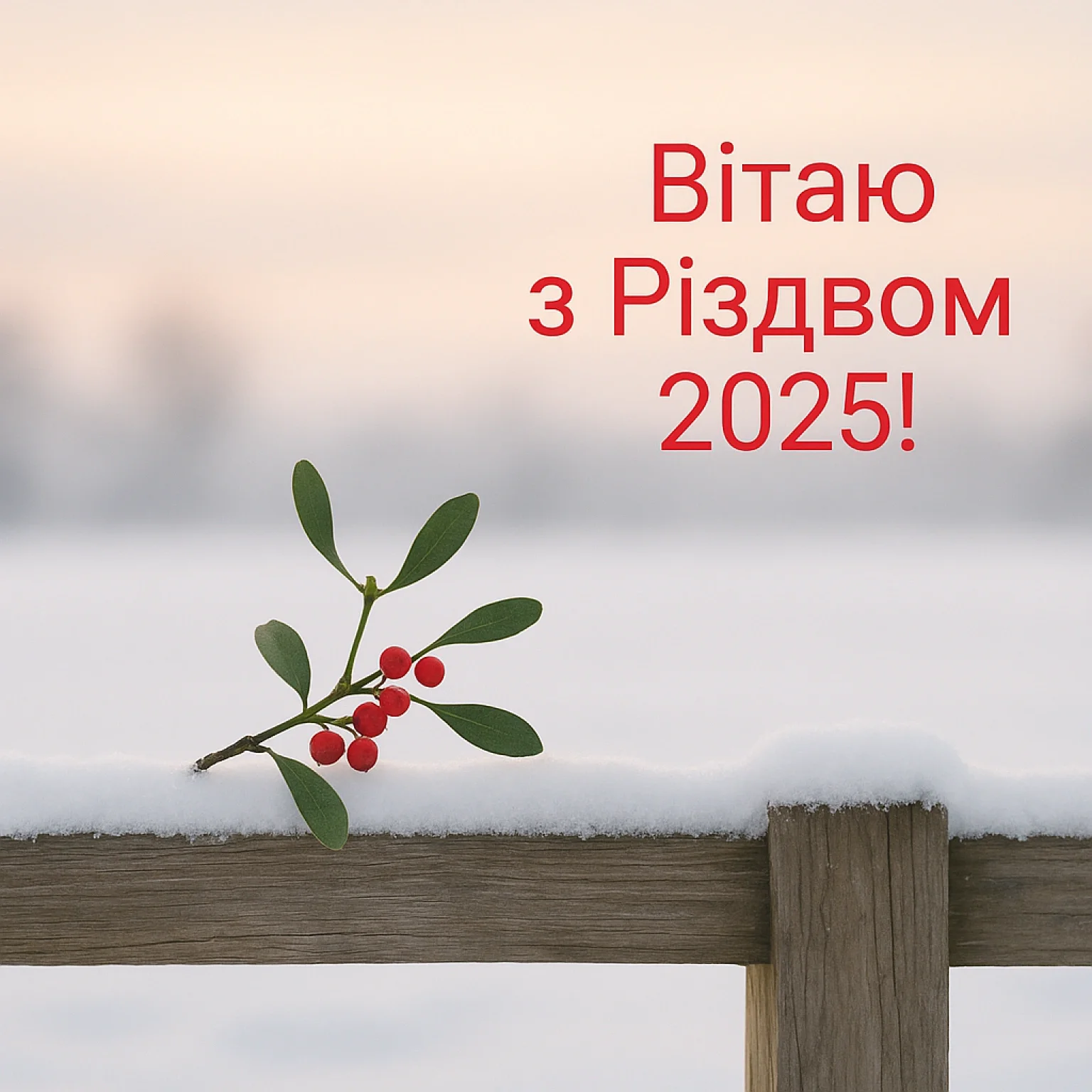 Привітання з різдвом 2025