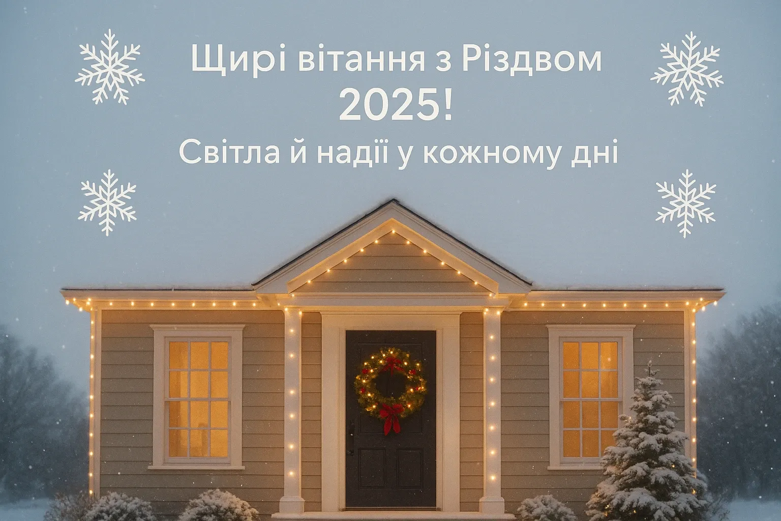 Привітання з різдвом 2025