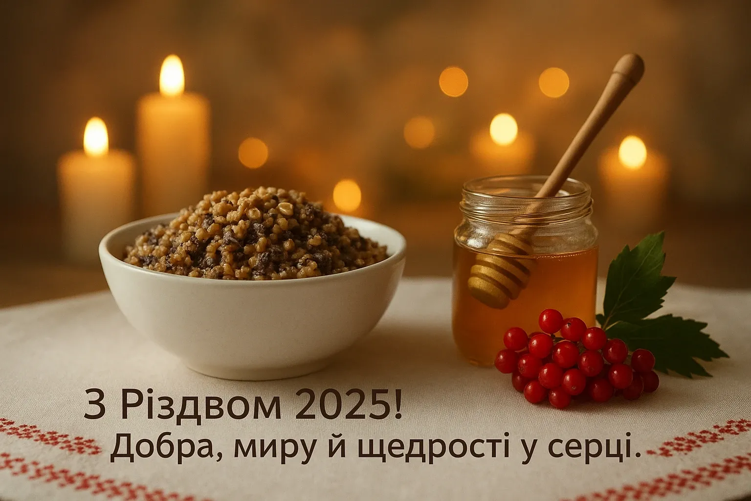 Привітання з різдвом 2025