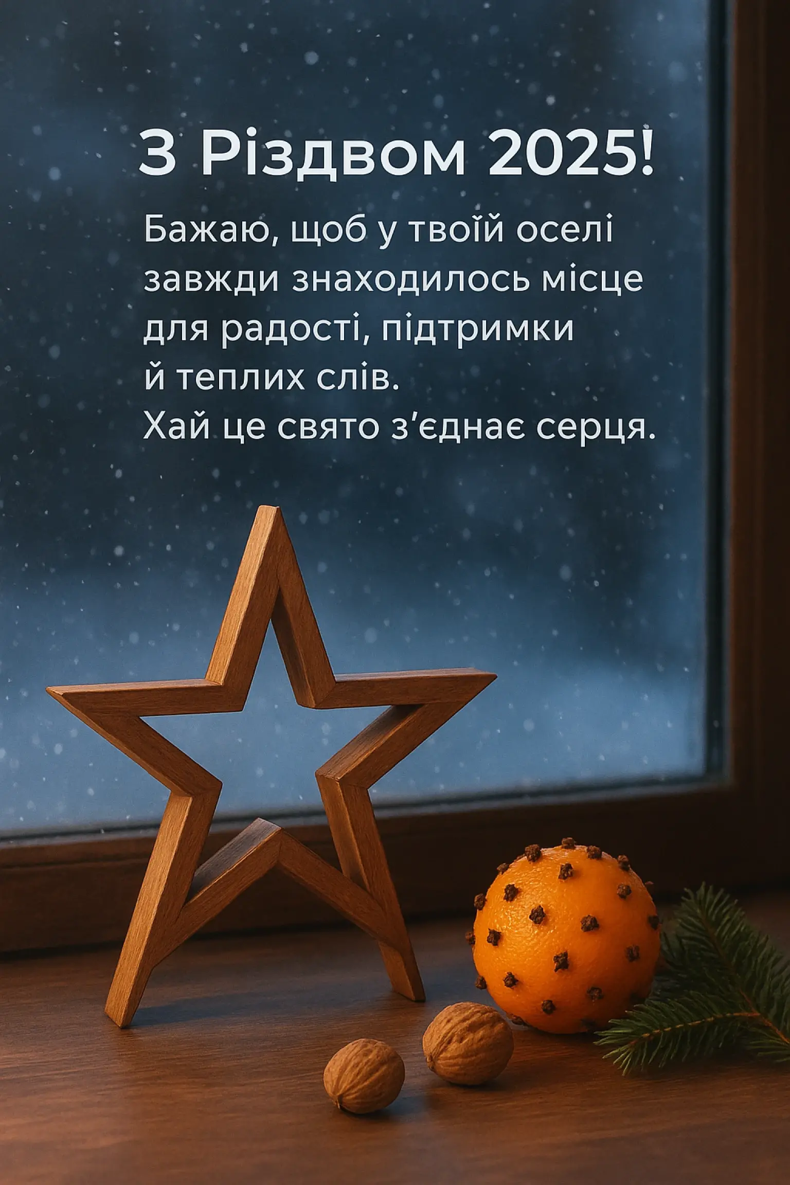 Привітання з різдвом 2025