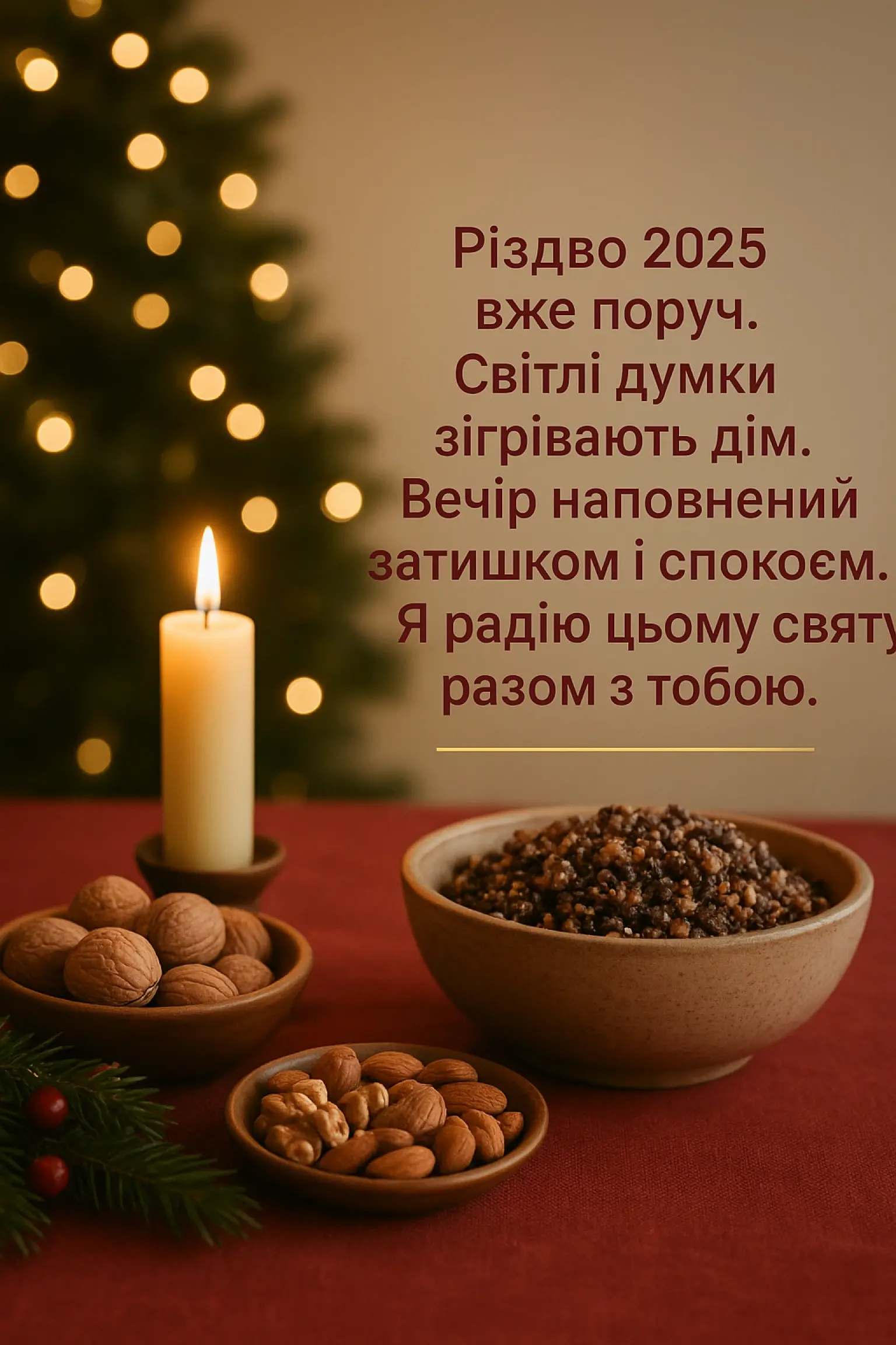Привітання з різдвом 2025
