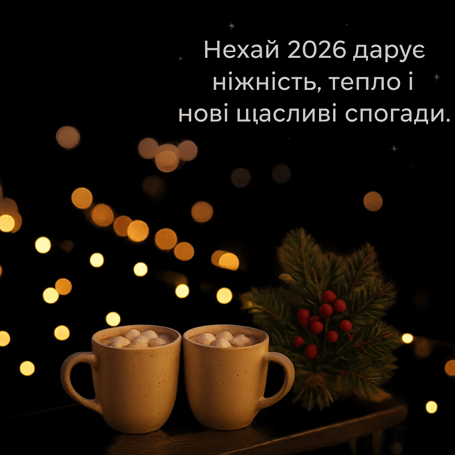 Привітання з прийдешнім новим роком 2026