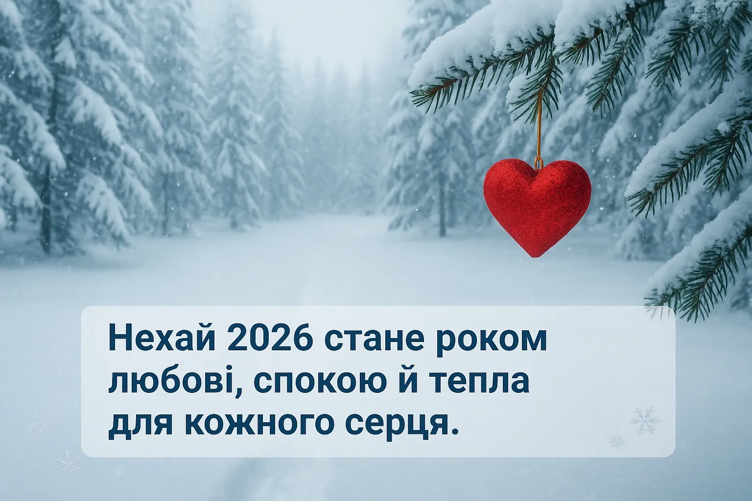 Привітання з прийдешнім новим роком 2026