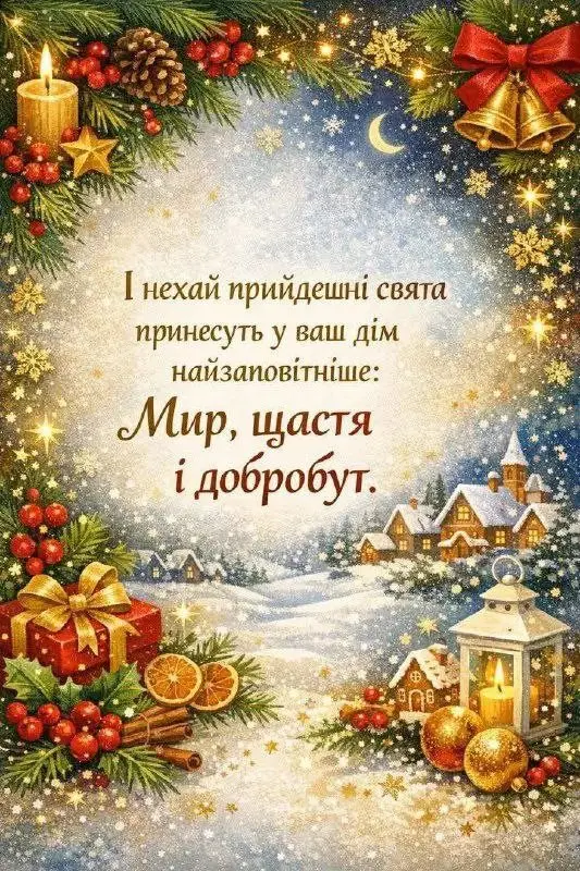 Привітання з прийдешнім новим роком 2026