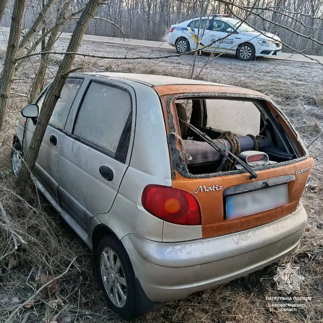 Нічна аварія під Созонівкою: Daewoo Matiz перекинувся, обійшлося без травм