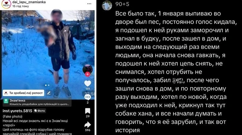 На Кіровоградщині чоловіка арештували за жорстоке поводження з собакою
