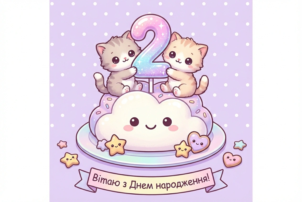 з днем народження внучки 2 роки