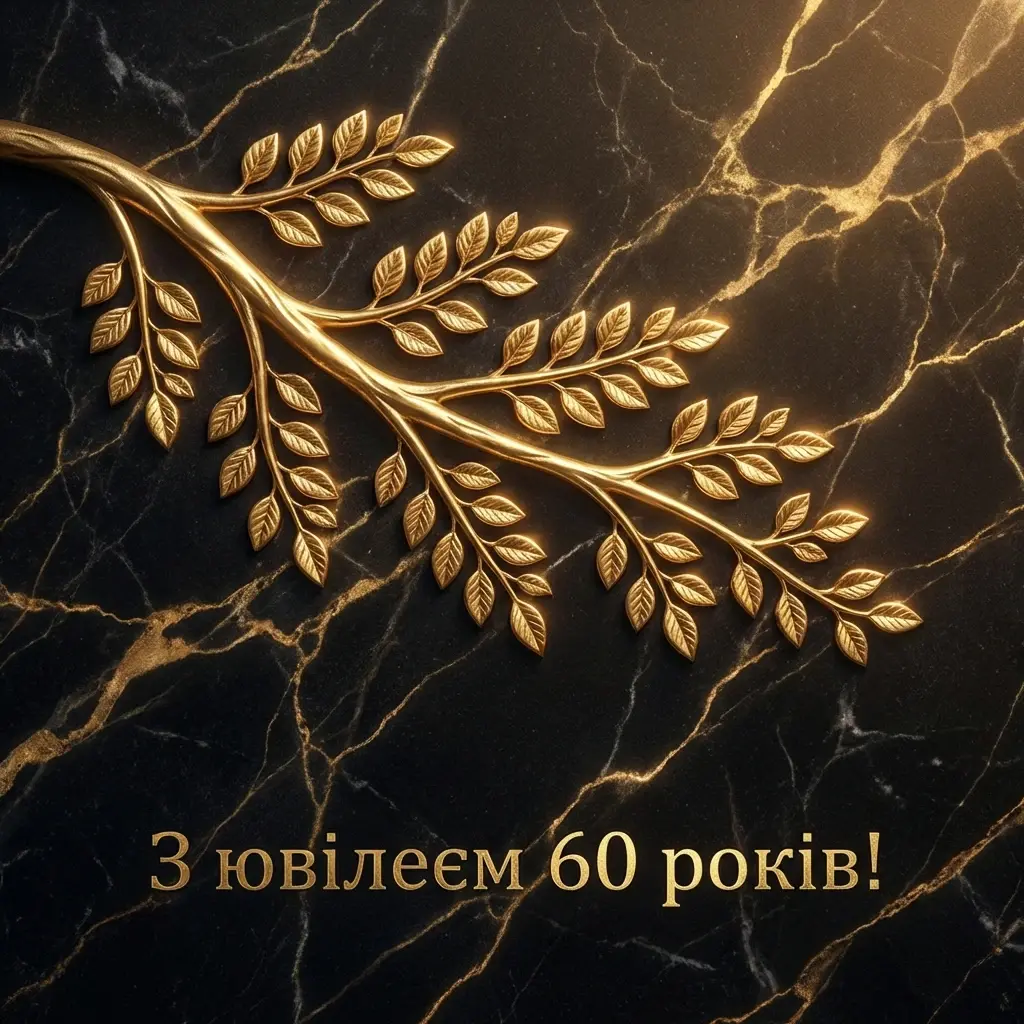 привітання з ювілеєм 60 років
