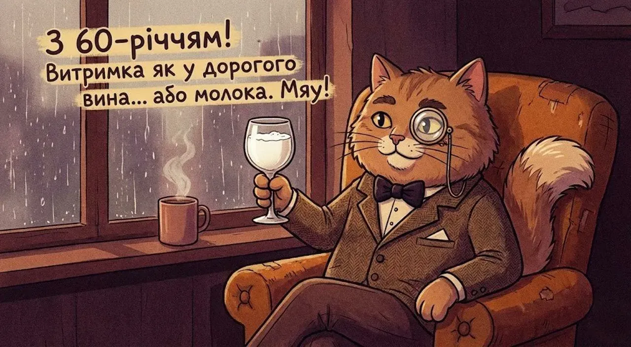 Привітання з ювілеєм на 60 років