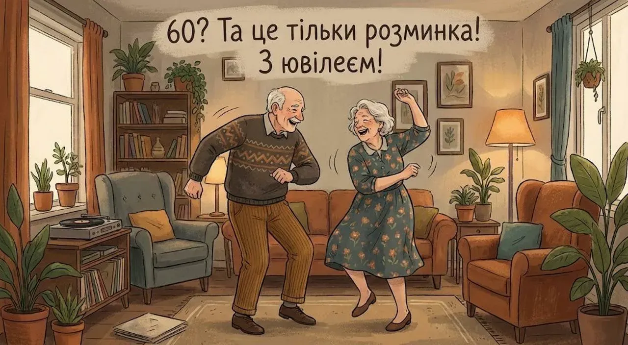 Привітання з ювілеєм на 60 років
