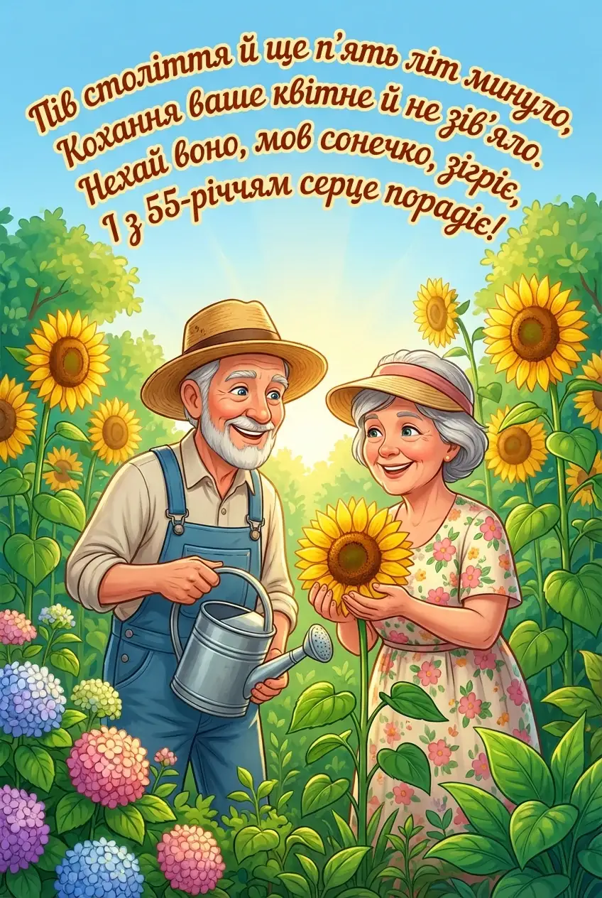 55 років весілля
