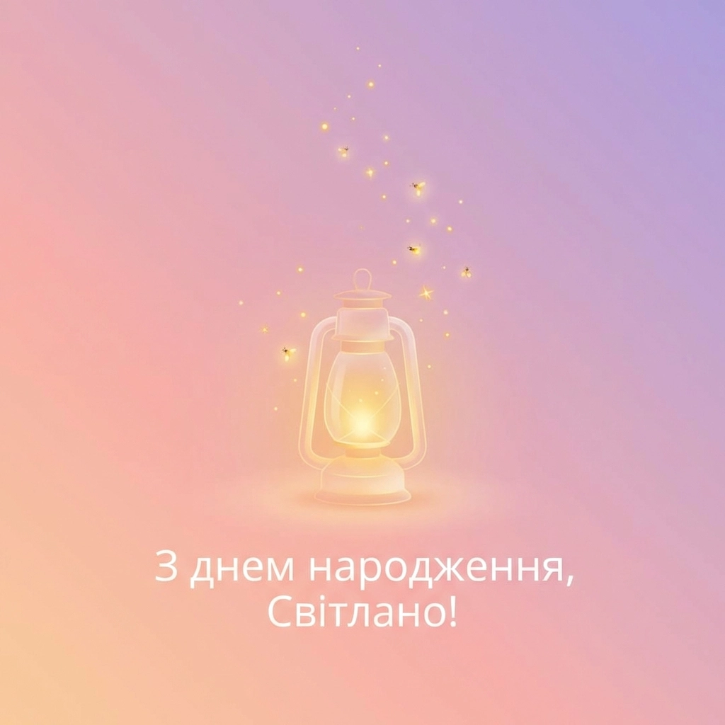 листівка з днем народження світлана