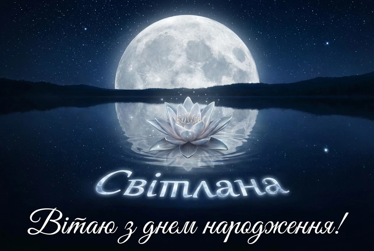 листівка з днем народження світлана