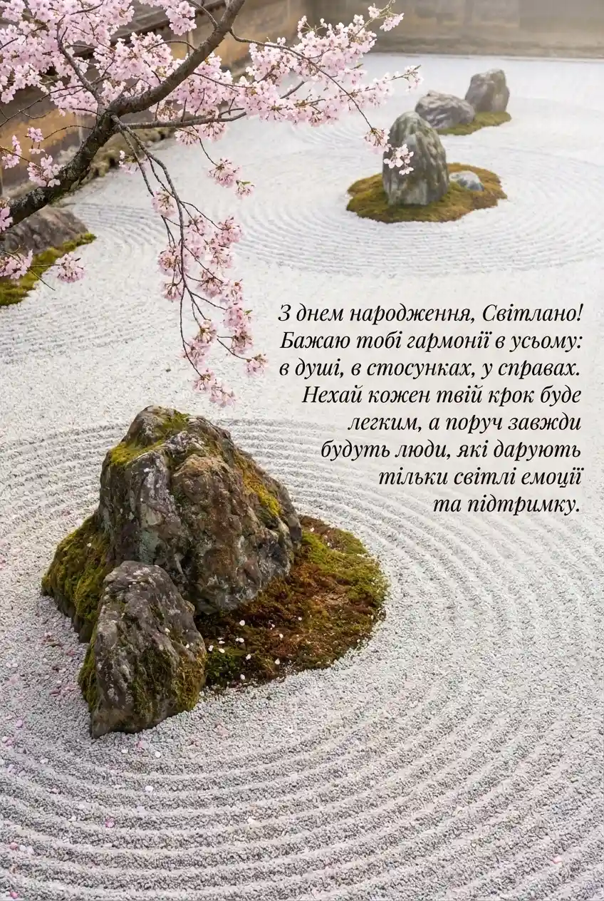 листівка з днем народження світлана