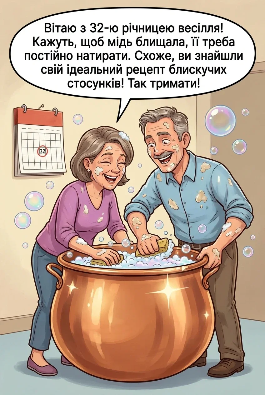 з річницею мідне весілля 32 роки