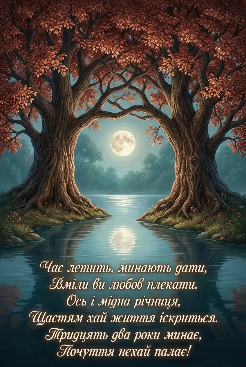 з річницею мідне весілля 32 роки