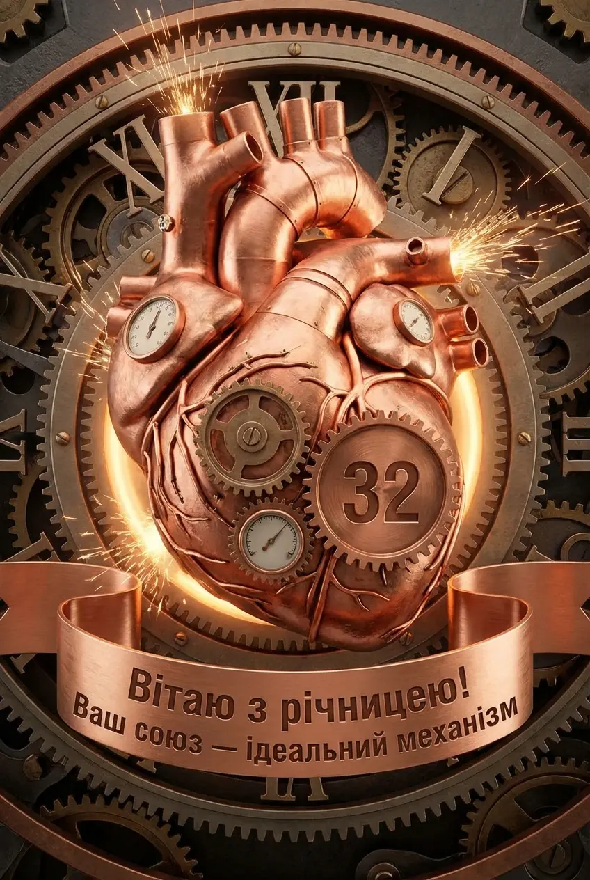 з річницею мідне весілля 32 роки