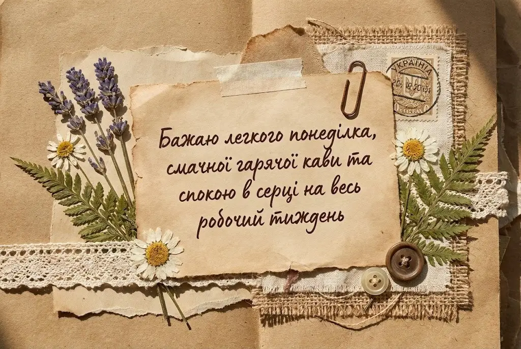 Доброго ранку понеділка: найкращі картинки та душевні побажання для натхненного початку тижня