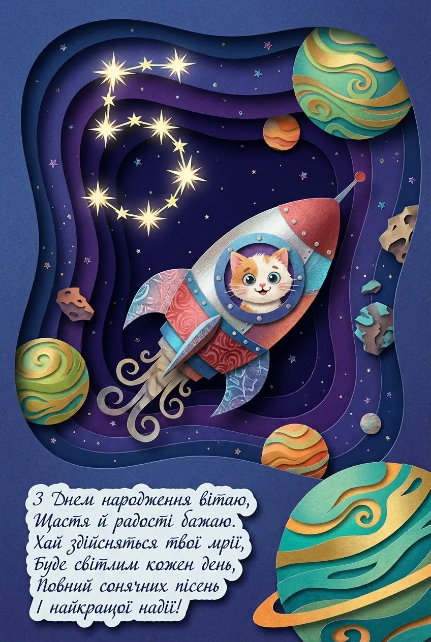 вітання з днем народження 5 років