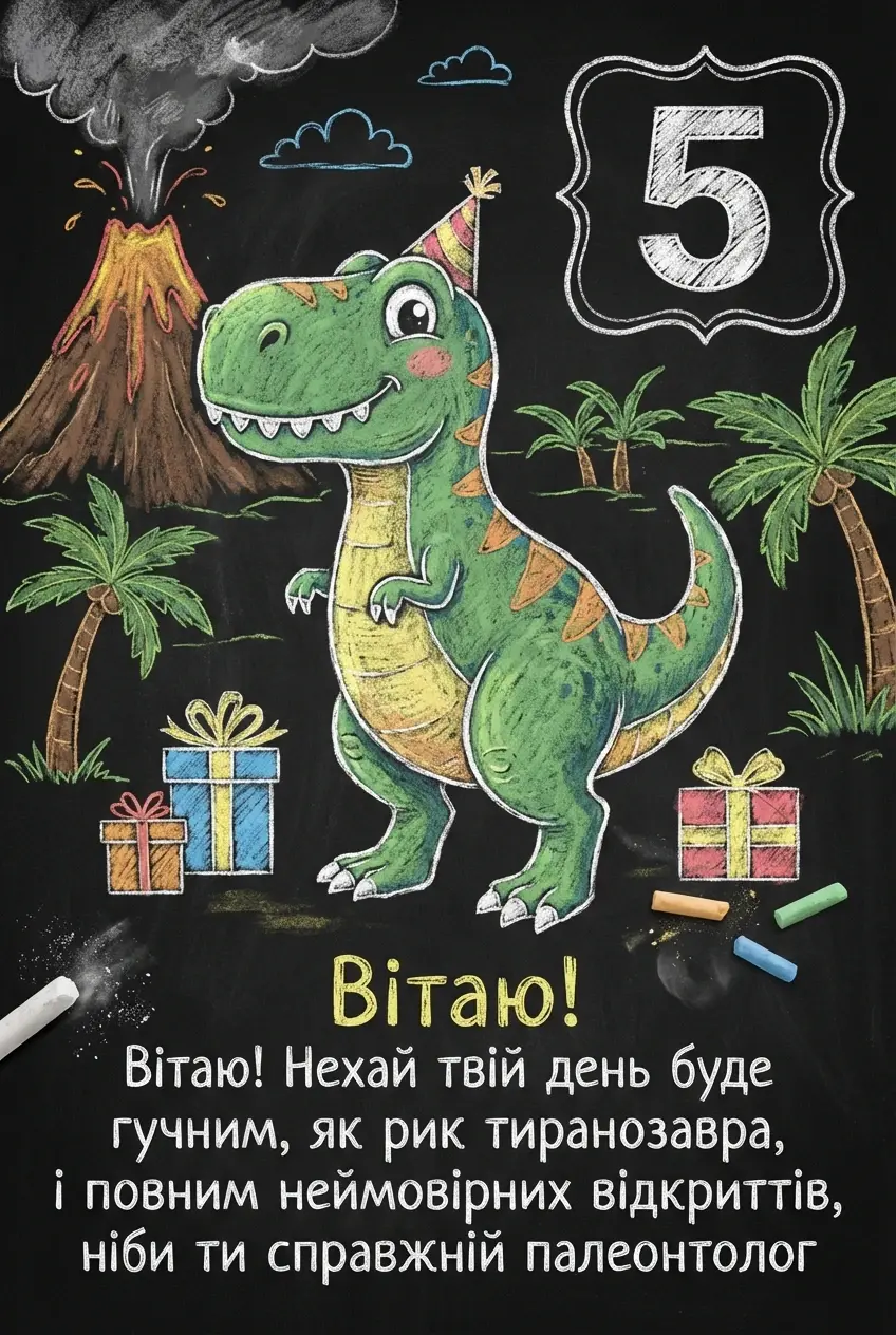 вітання з днем народження 5 років