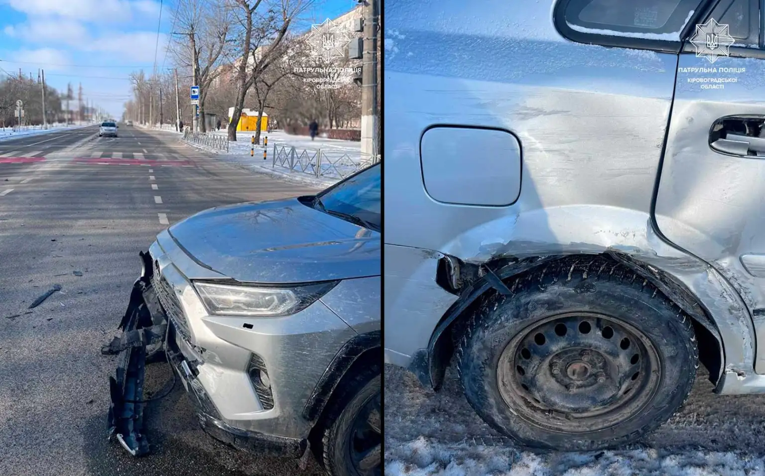 Ранкова ДТП у Кропивницькому: ігнорування знаків пріоритету призвело до зіткнення двох іномарок