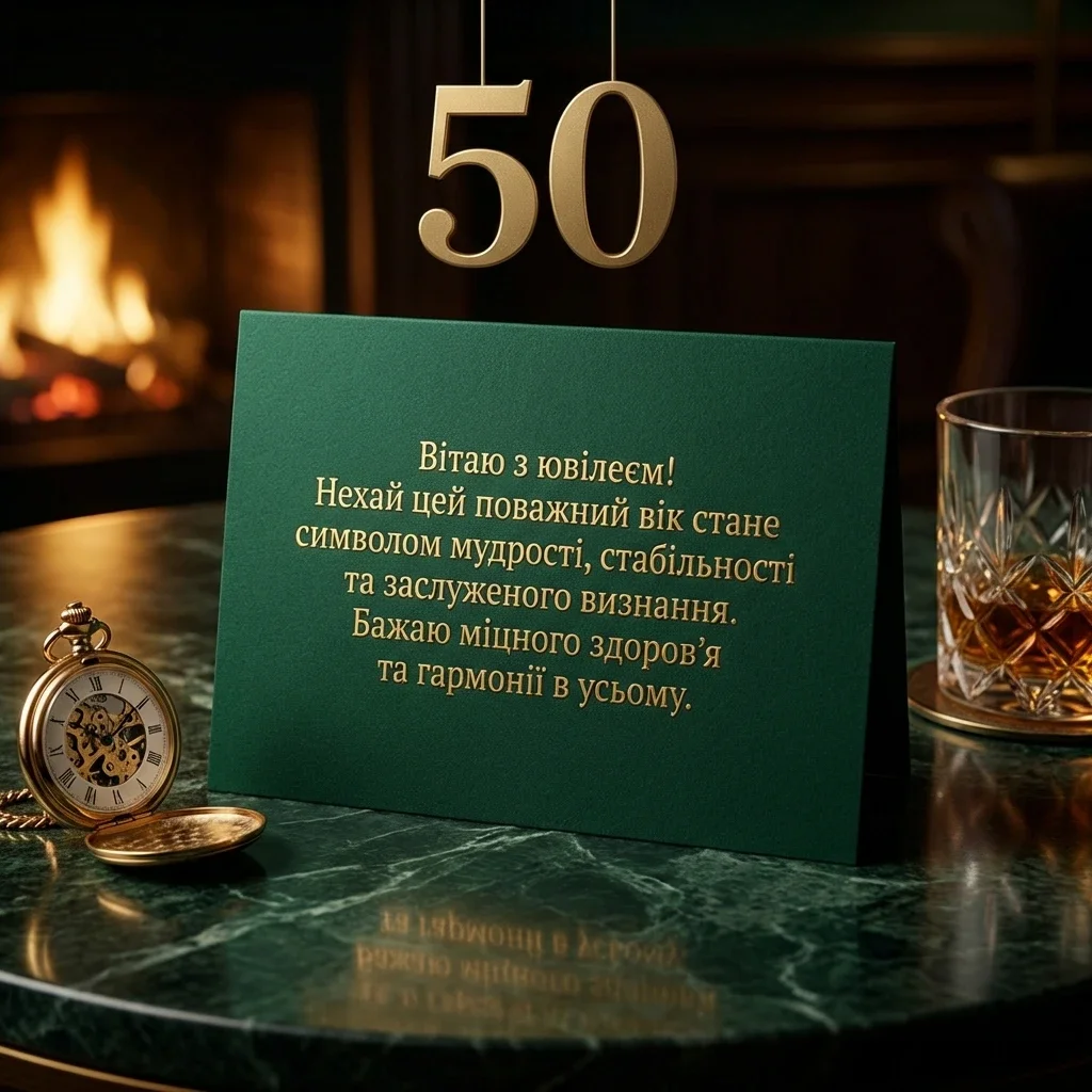 вітаю з ювілеєм 50
