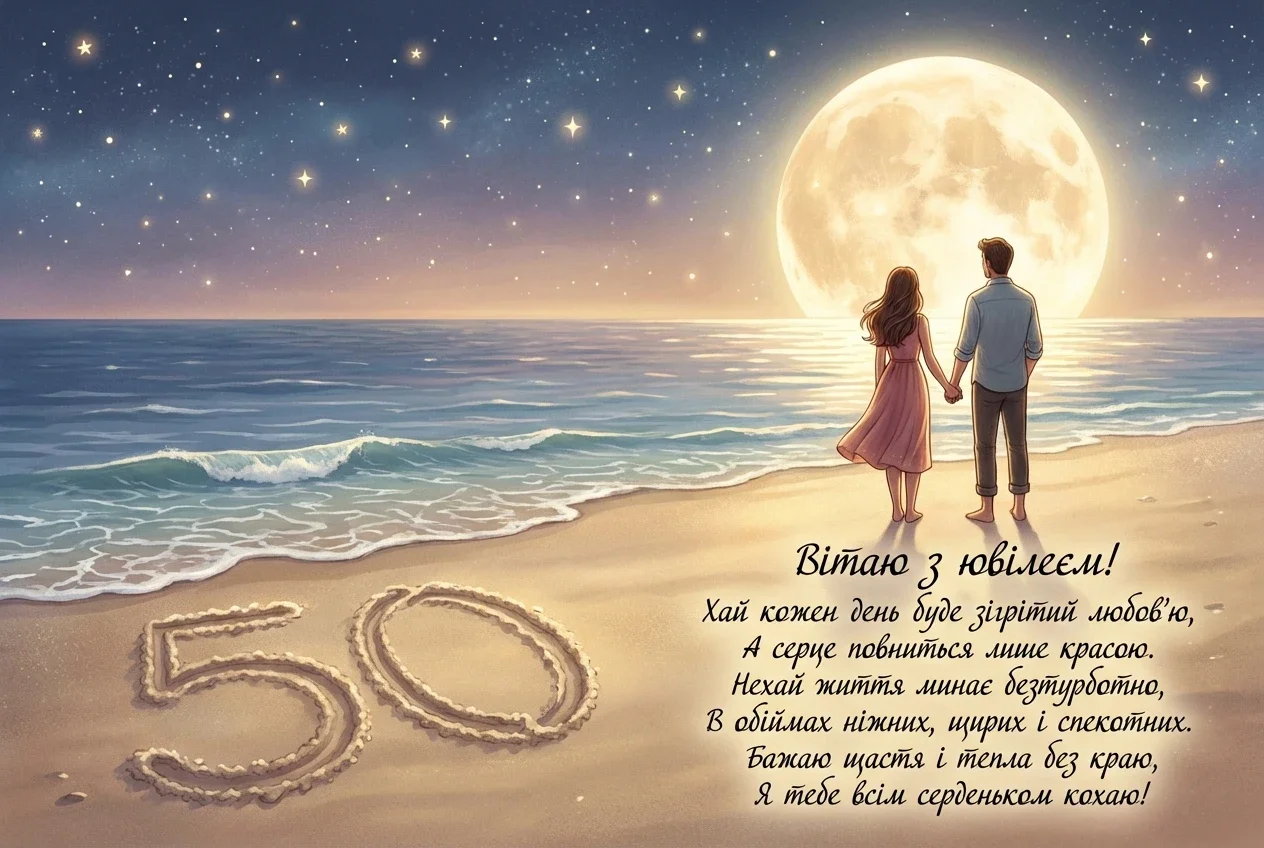 вітаю з ювілеєм 50