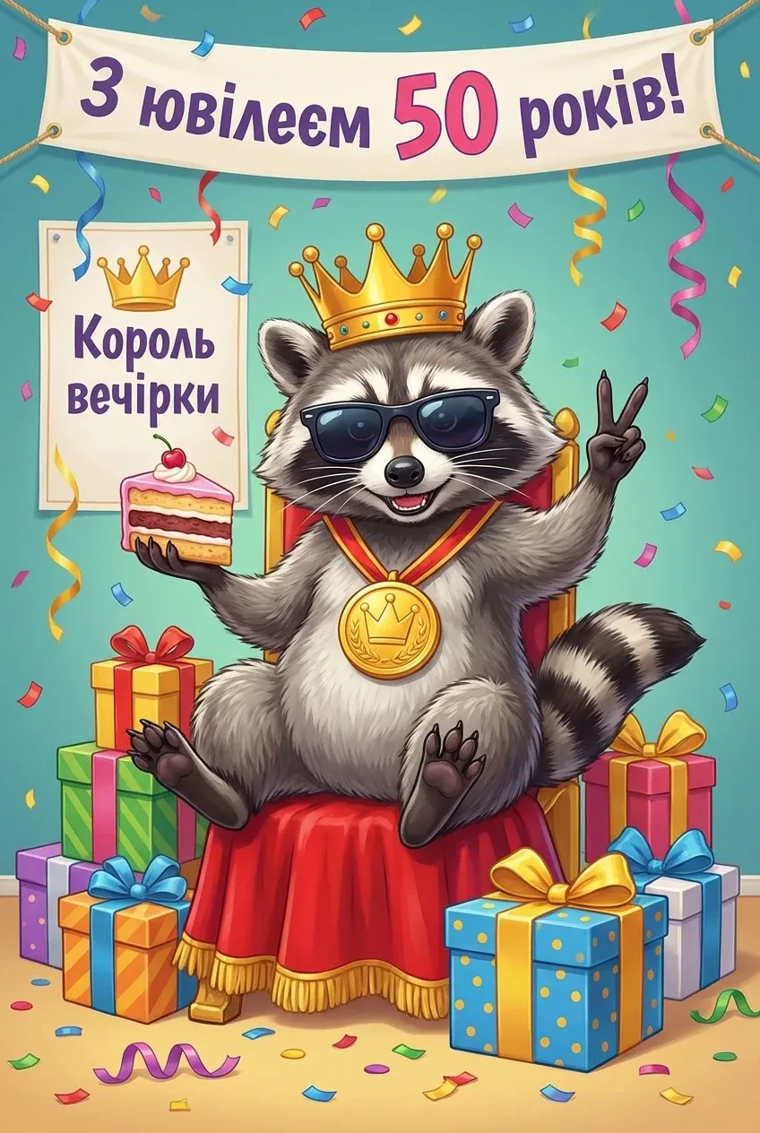 вітаю з ювілеєм 50