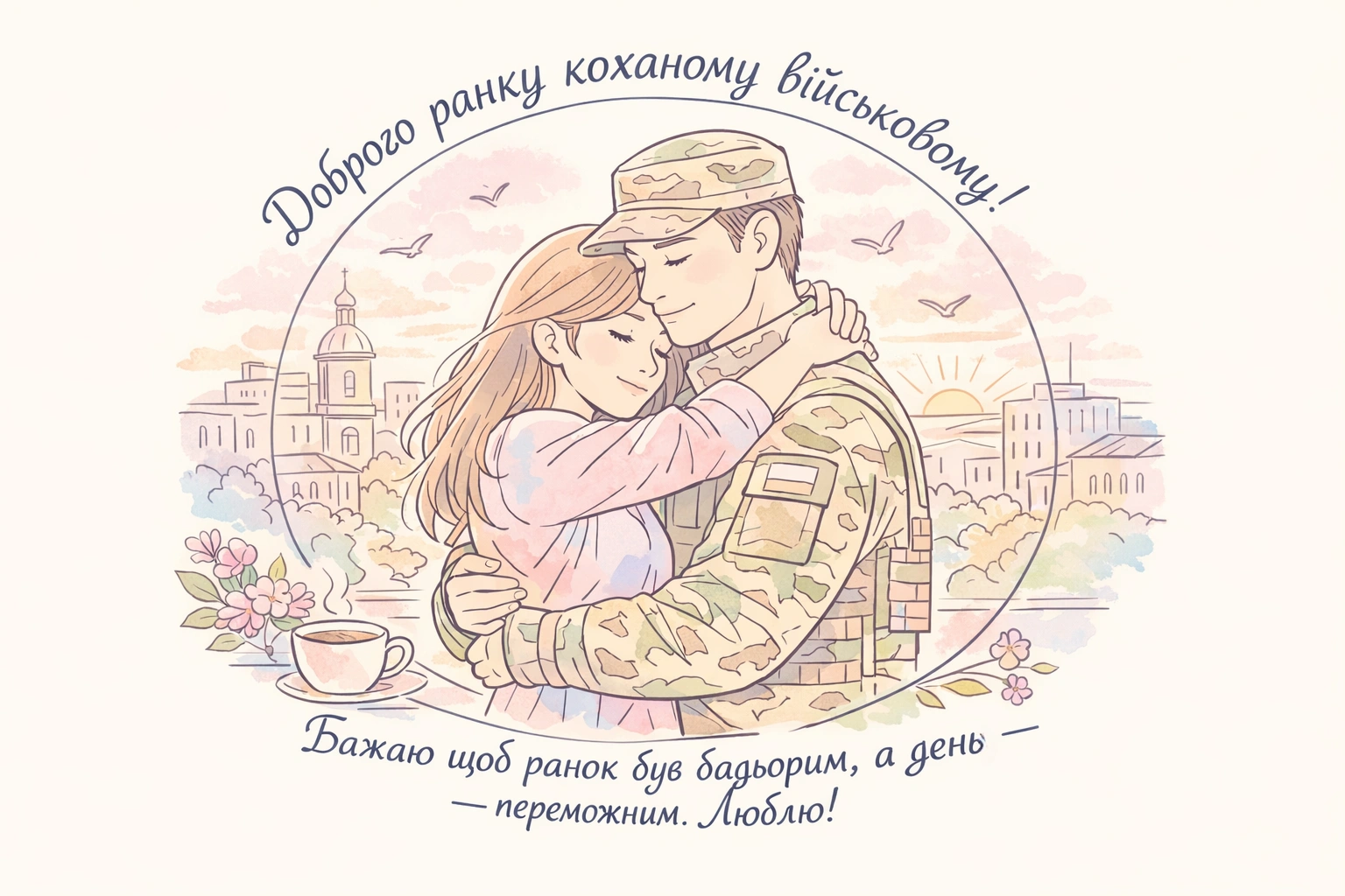 Доброго ранку коханому військовому: зворушливі картинки та душевні побажання для підтримки духу