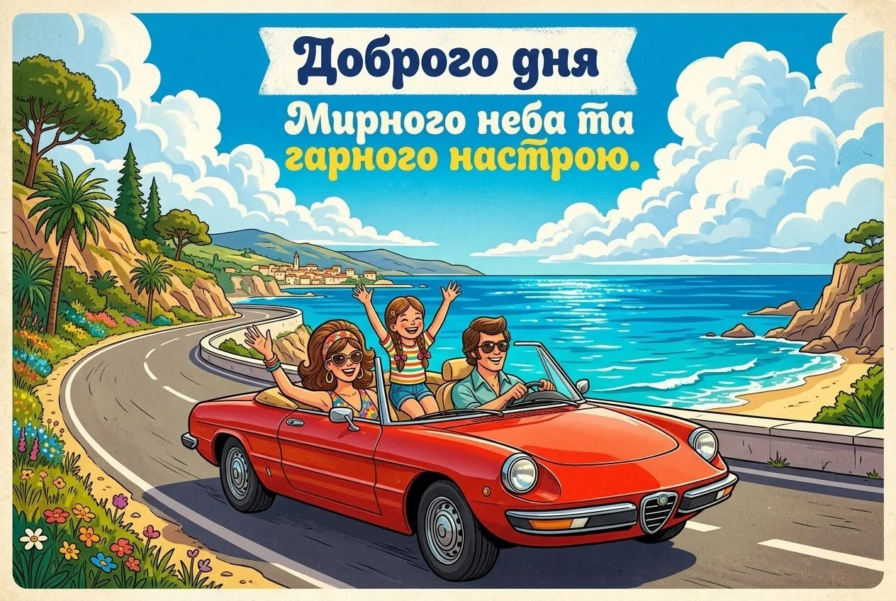 Картинки доброго дня та мирного неба: душевні листівки та щирі побажання для близьких