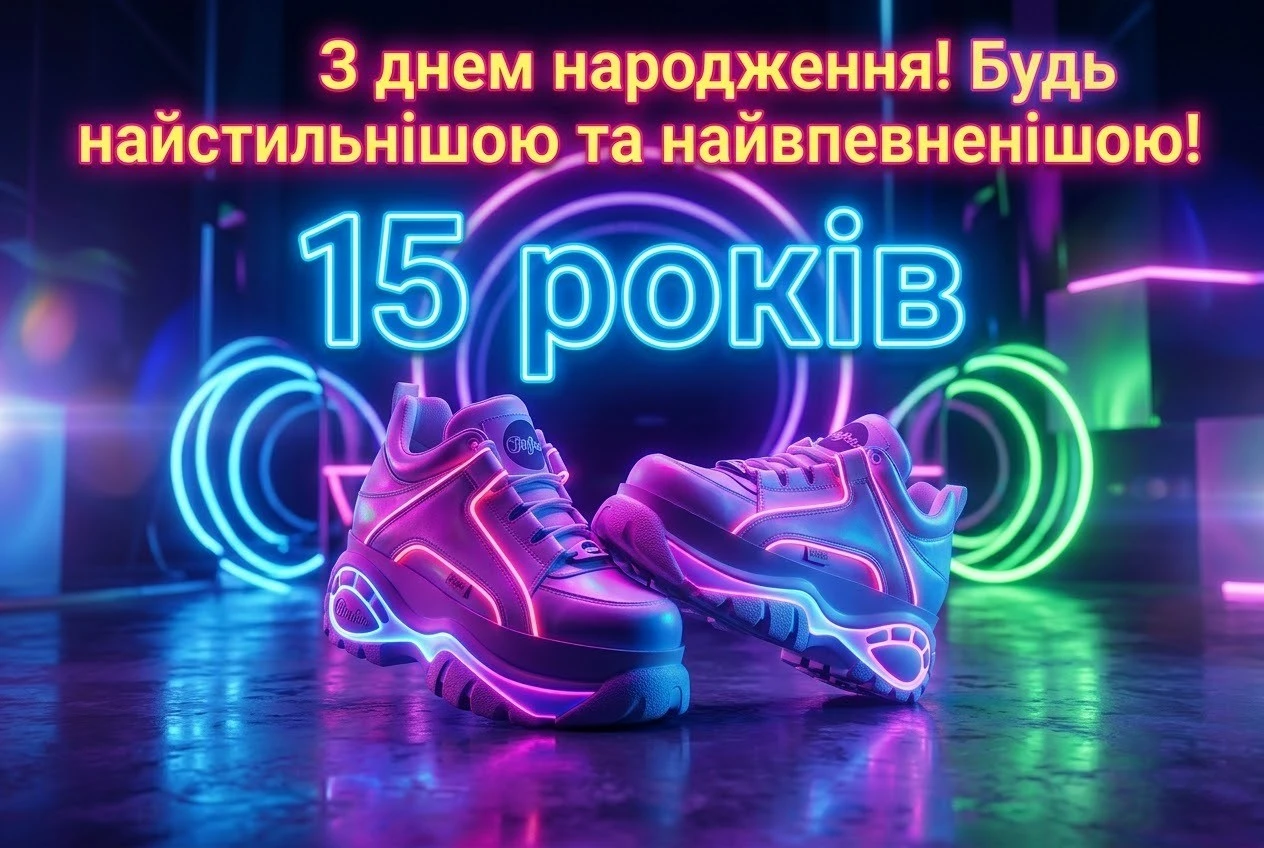 15 років — особлива дата: яскраві листівки та щирі слова для дівчини