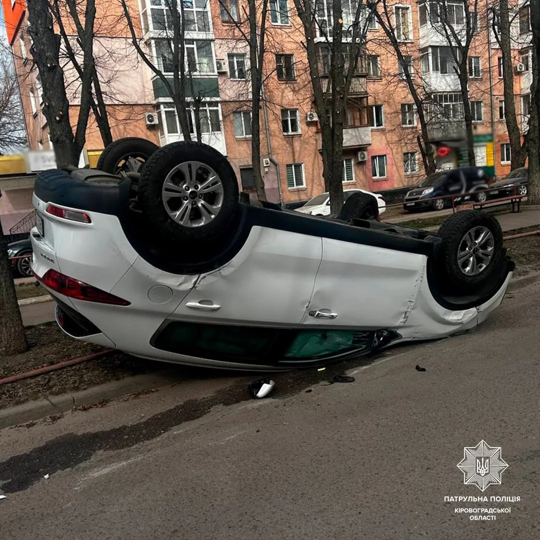 Повідомлення Gemini Перекинуте авто та пошкоджена огорожа: подробиці денної ДТП у Кропивницькому