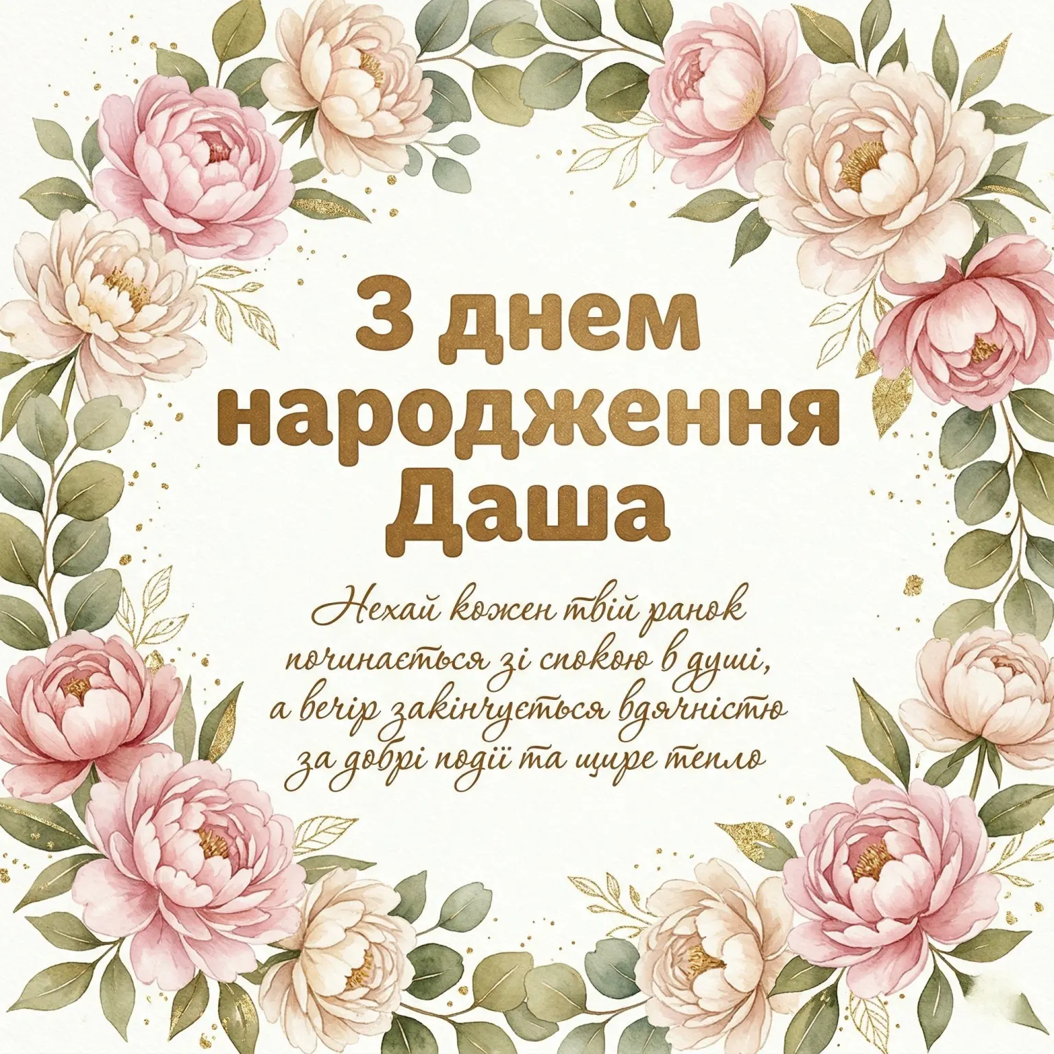 Вітаю з днем народження, Даша: щирі побажання та теплі слова