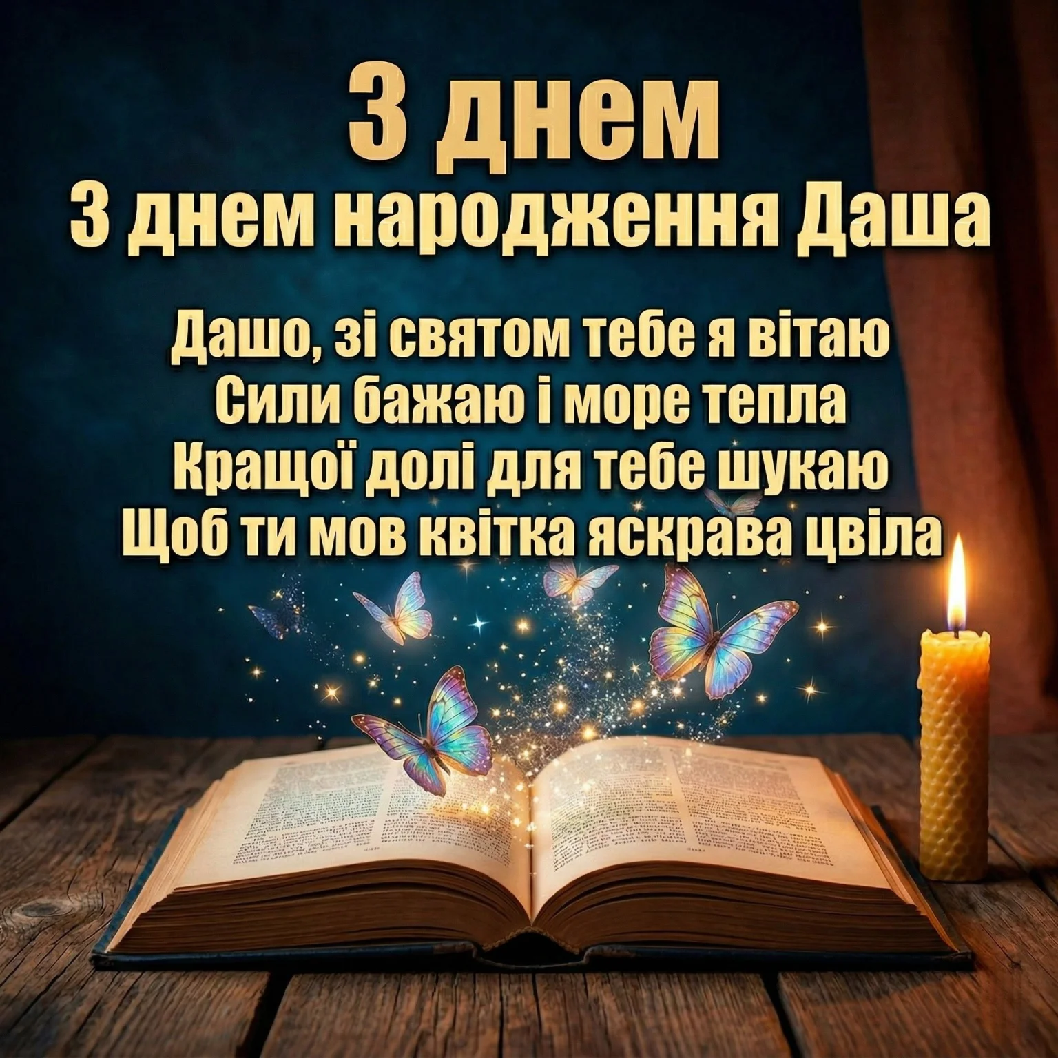 Вітаю з днем народження, Даша: щирі побажання та теплі слова