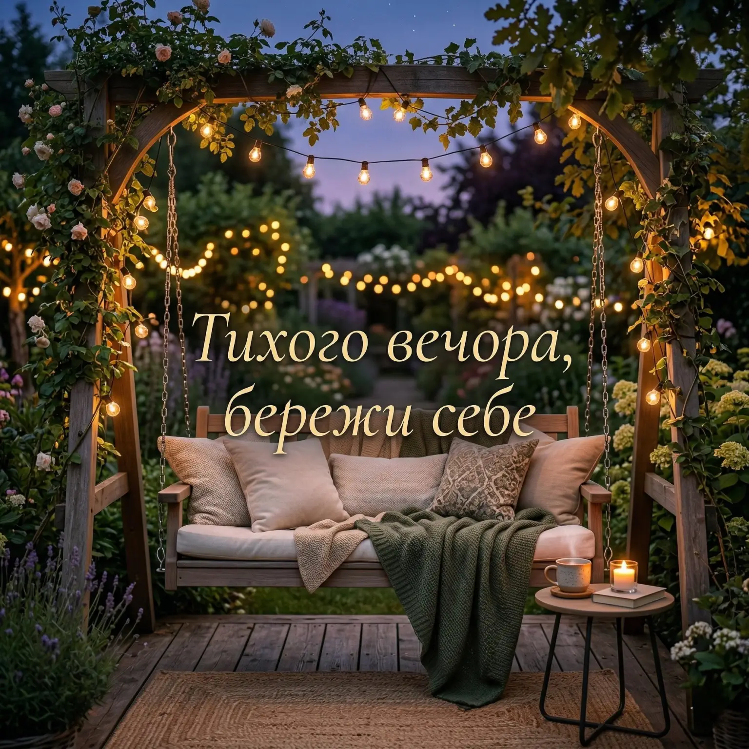 Доброго тихого вечора: найкращі картинки та душевні побажання для затишного відпочинку