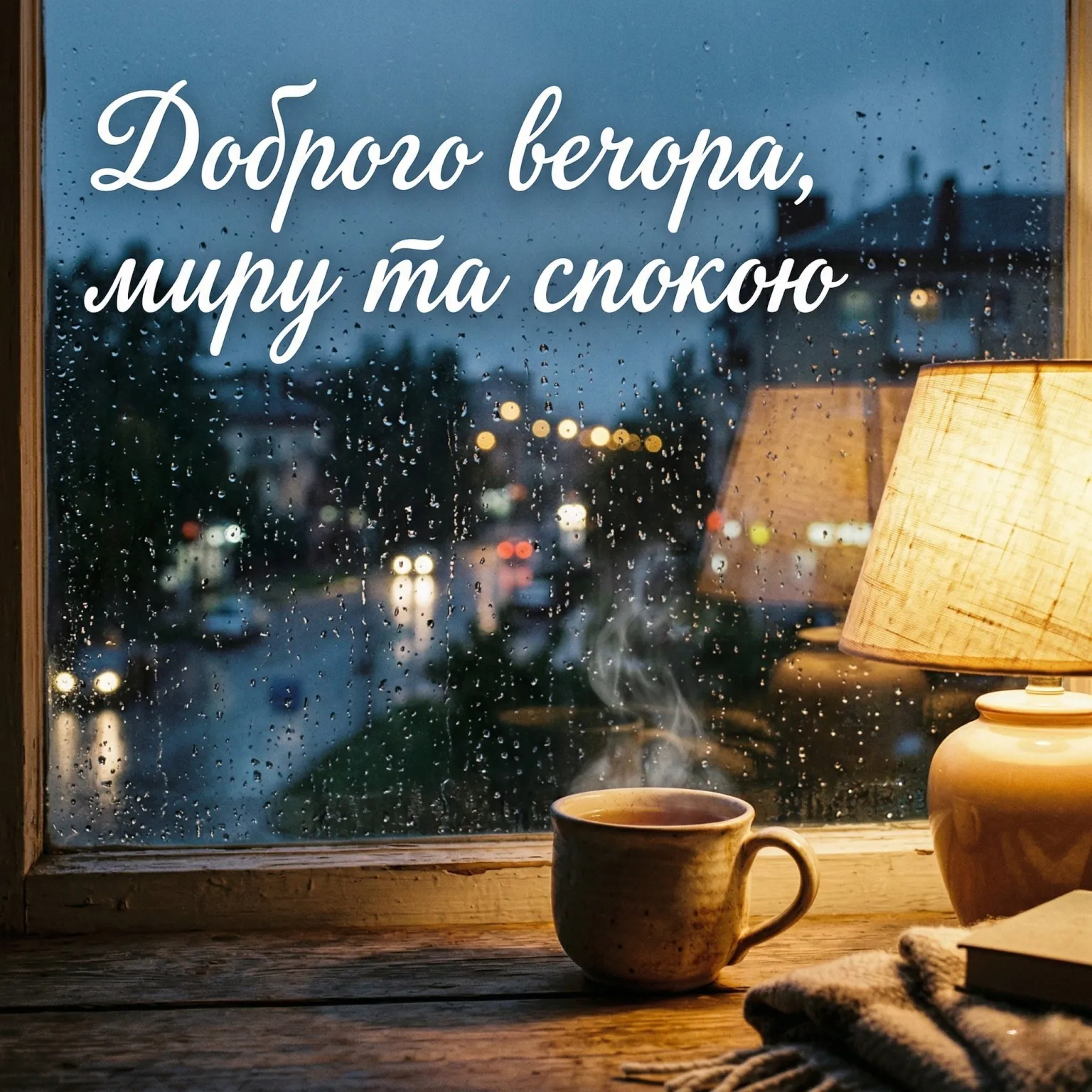 Доброго тихого вечора: найкращі картинки та душевні побажання для затишного відпочинку
