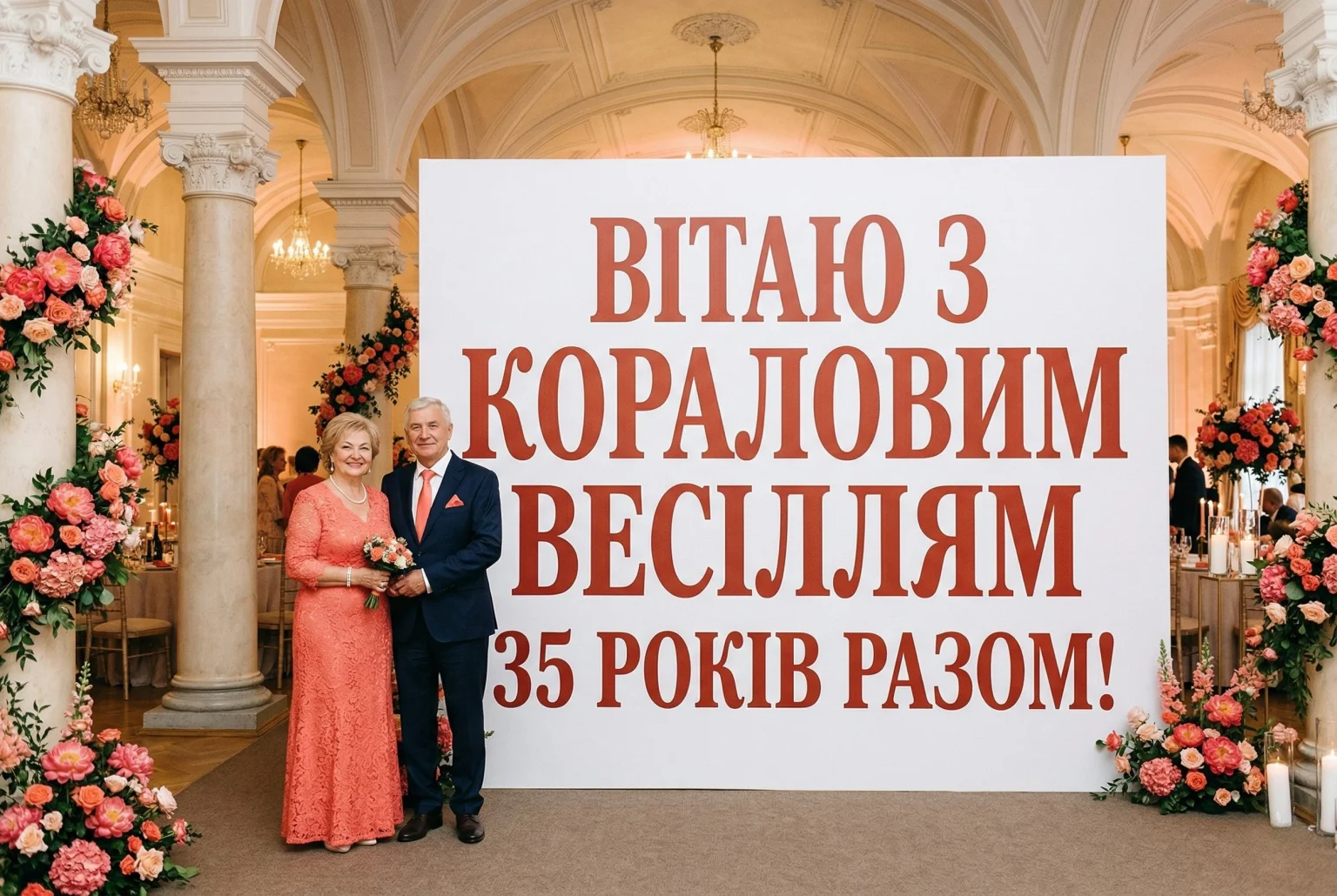 Ювілей 35 років: Як привітати чоловіка та дружину з кораловим святом