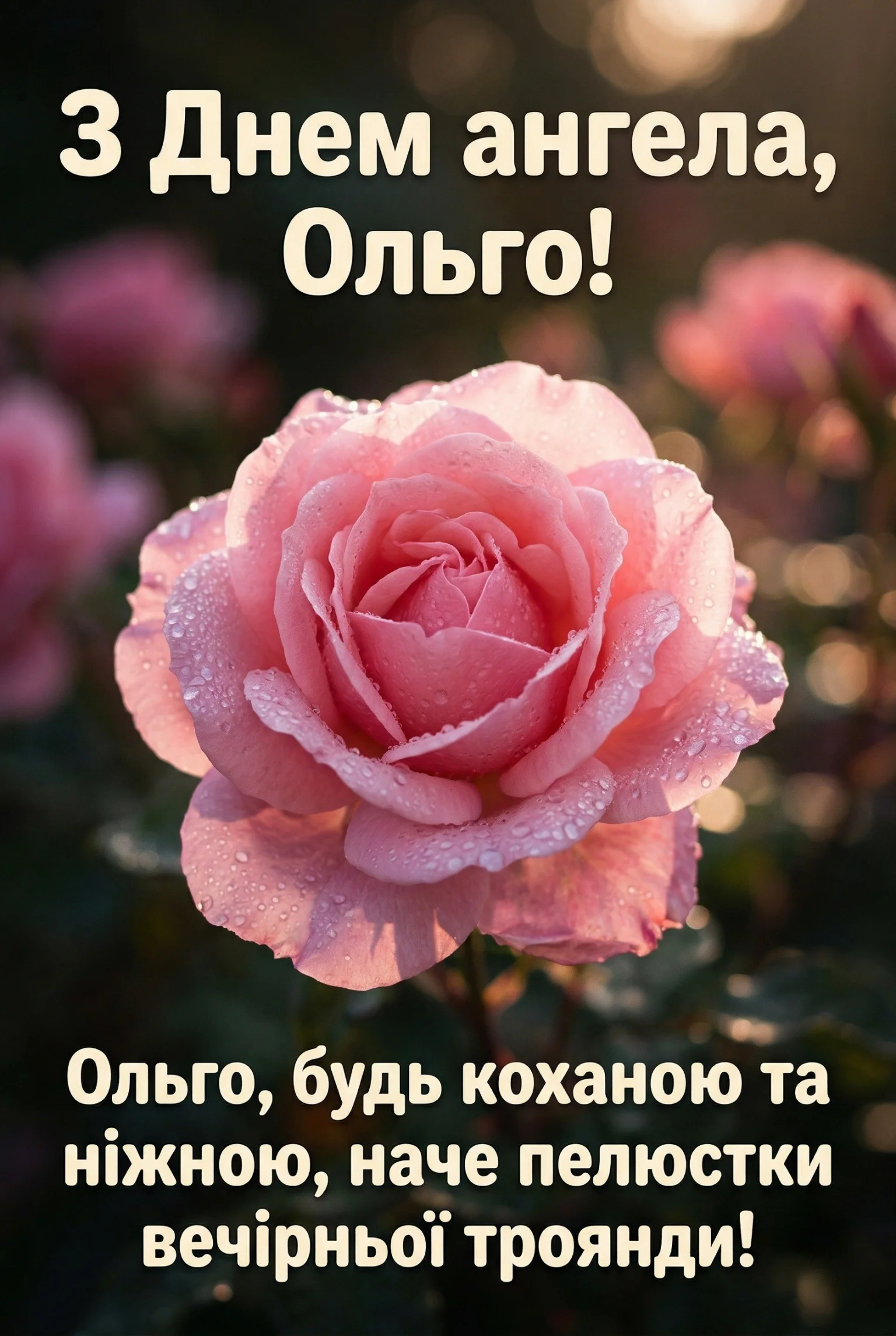 Оригінальні привітання та картинка з днем ангела Ольги українською