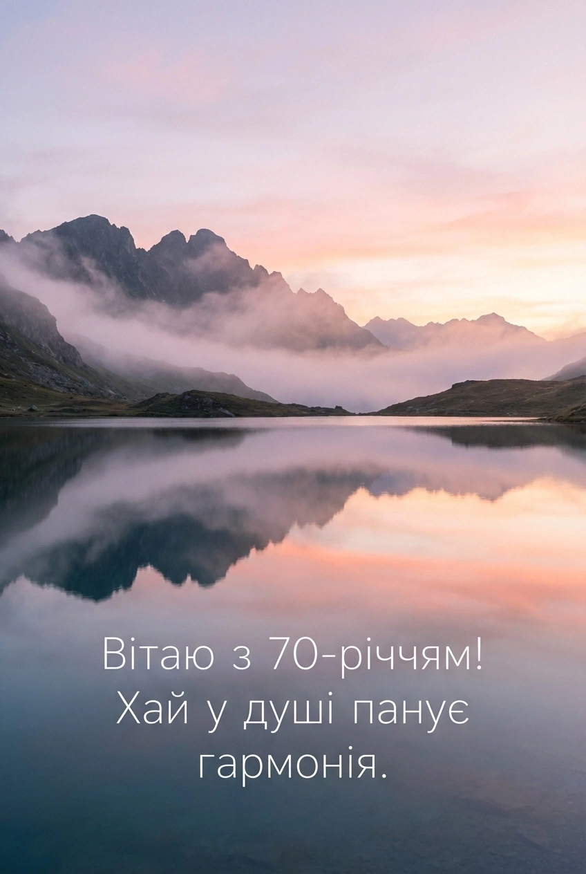 З ювілеєм 70 років! Добірка зворушливих привітань для найрідніших