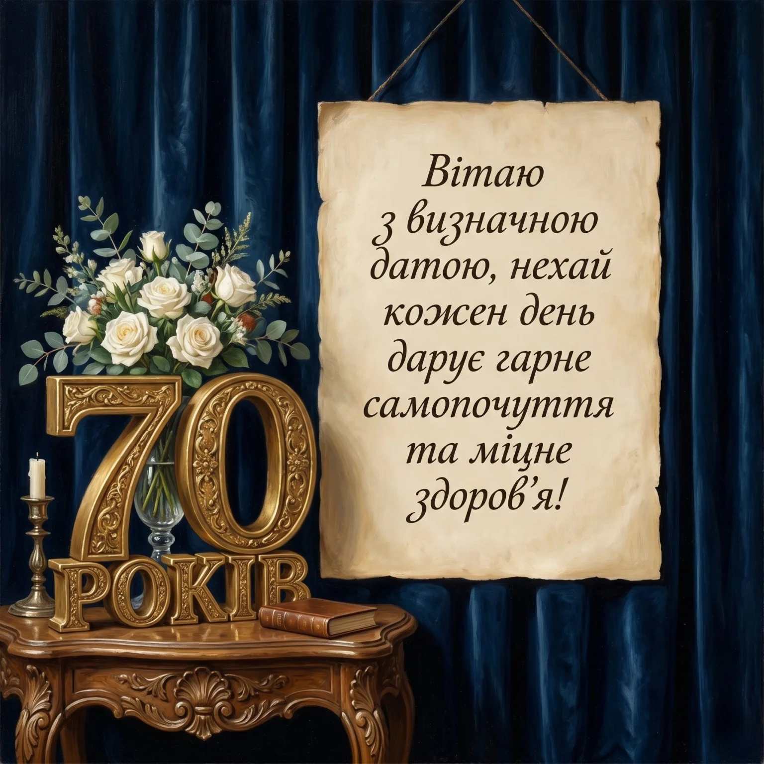 З ювілеєм 70 років! Добірка зворушливих привітань для найрідніших