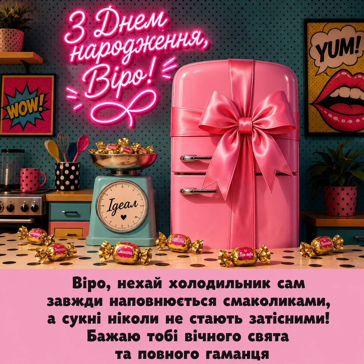 З днем народження, Вірочко! Колекція святкових зображень та слів
