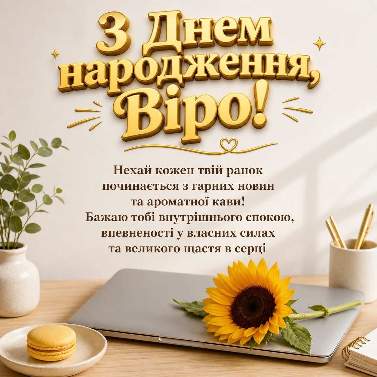 З днем народження, Вірочко! Колекція святкових зображень та слів