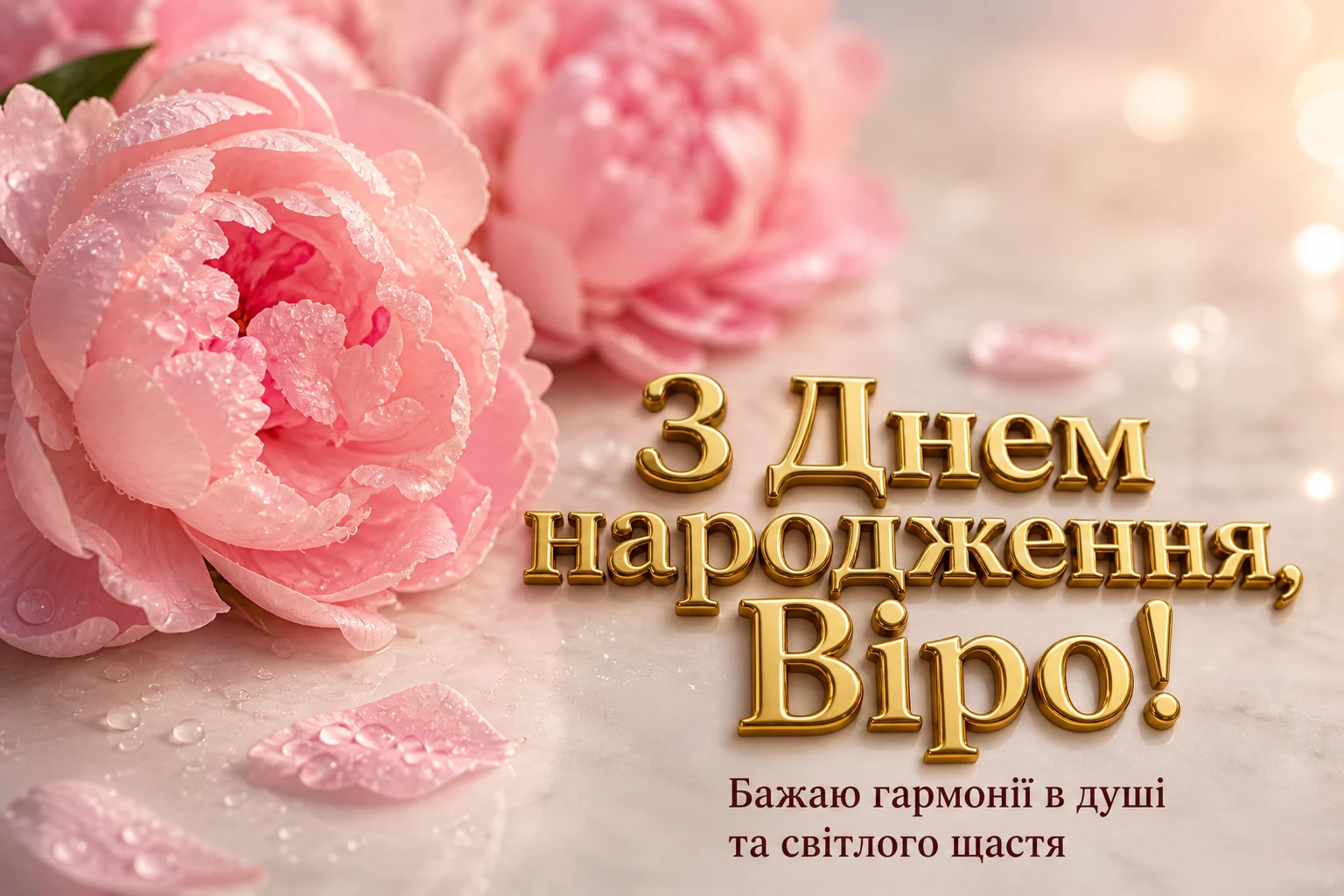 З днем народження, Вірочко! Колекція святкових зображень та слів