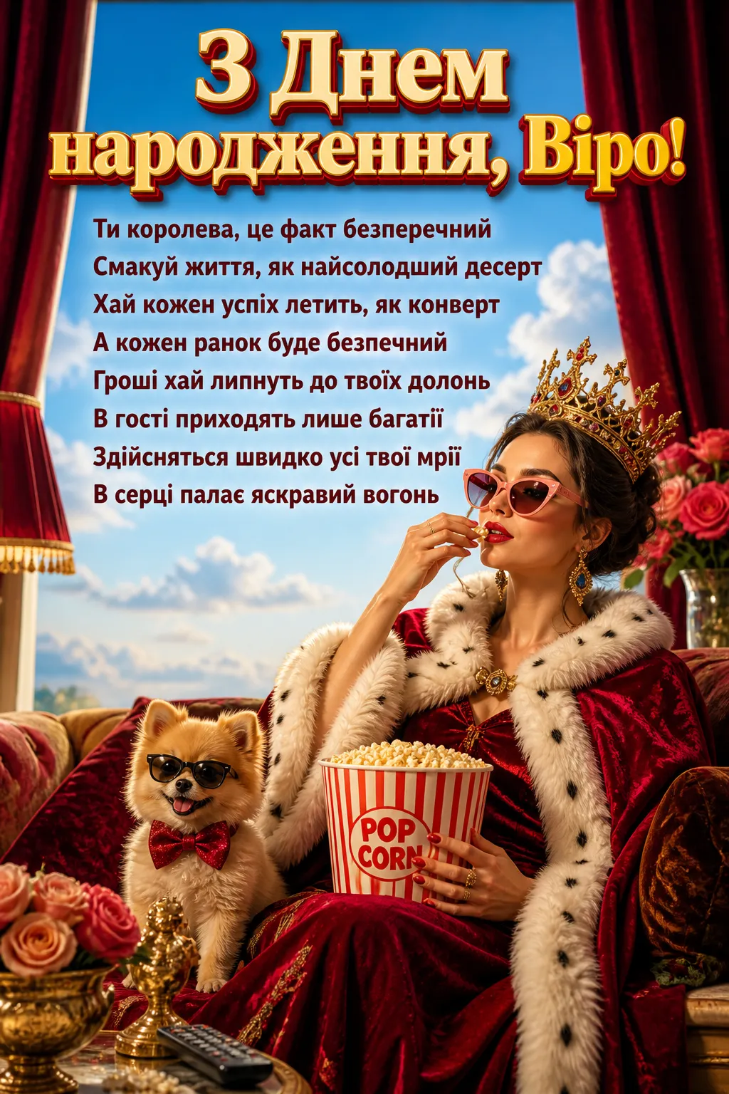 З днем народження, Вірочко! Колекція святкових зображень та слів